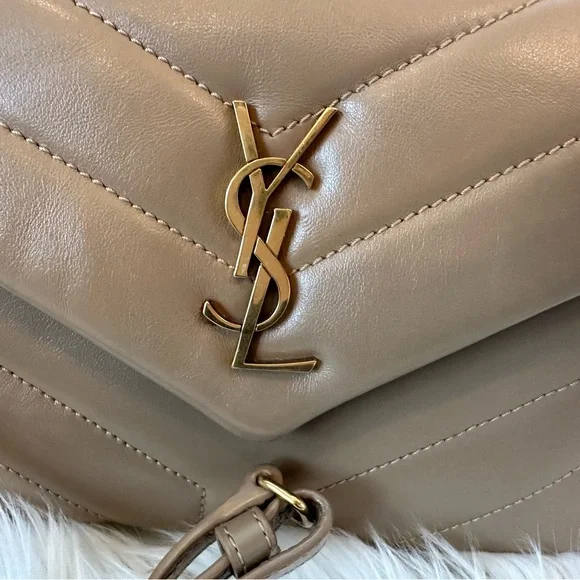 Yves Saint Laurent Tan Quilted Leather Shoulder Bag - Picture 4 of 7